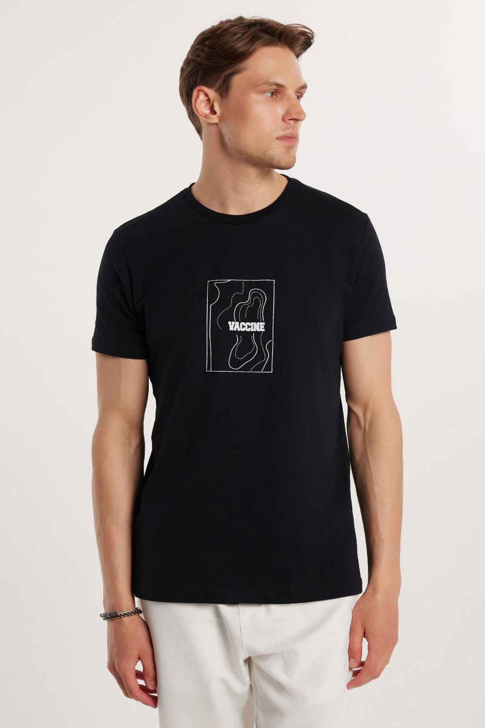 CREW NECK PRINT SHORT SLV T-SHIRT 24/25  TİŞÖRT