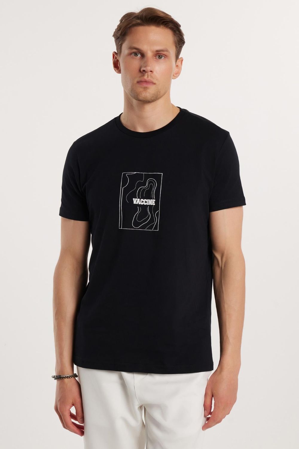 CREW NECK PRINT SHORT SLV T-SHIRT 24/25  TİŞÖRT