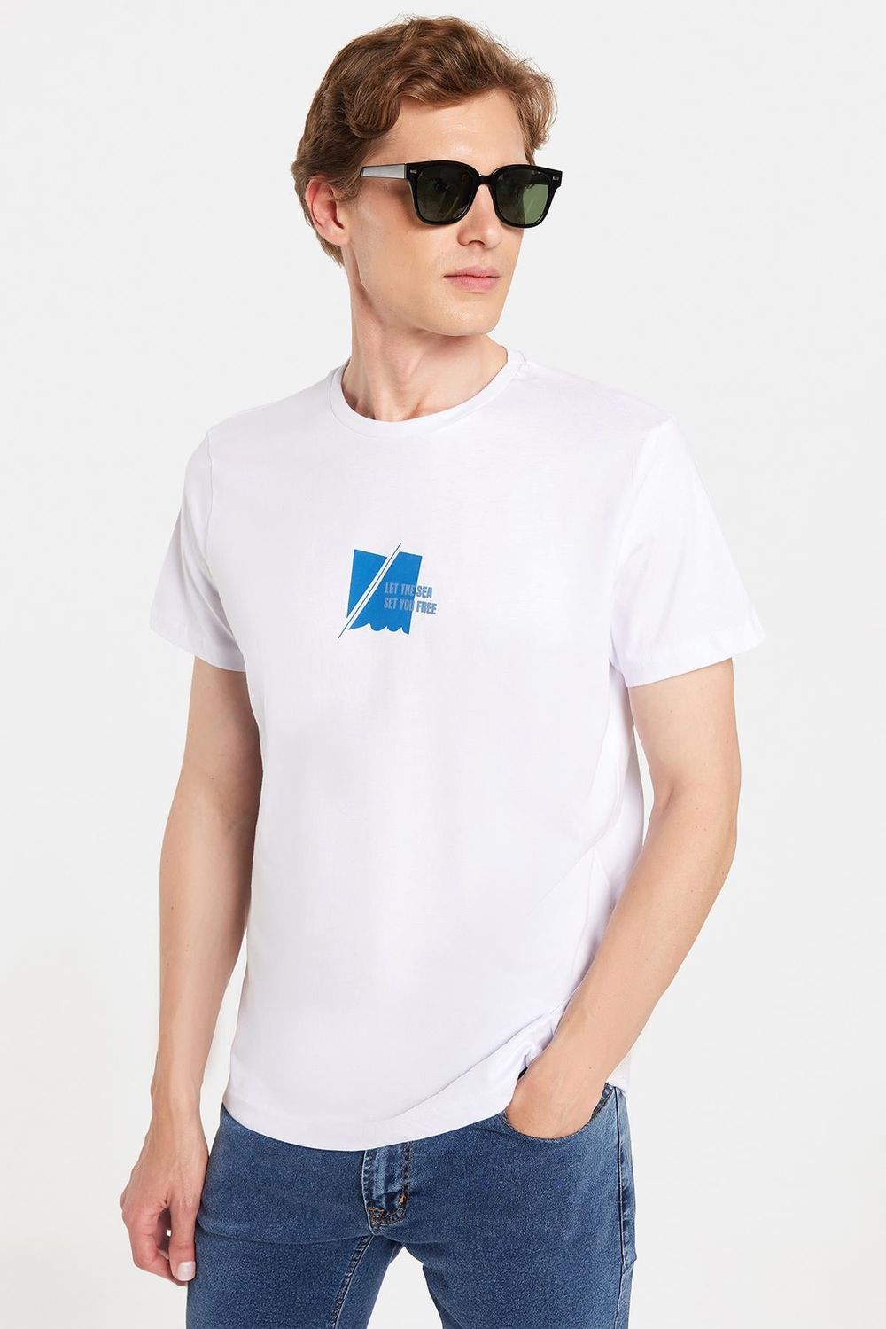 CREW NECK PRINT SHORT SLV T-SHIRT 24/25  TİŞÖRT