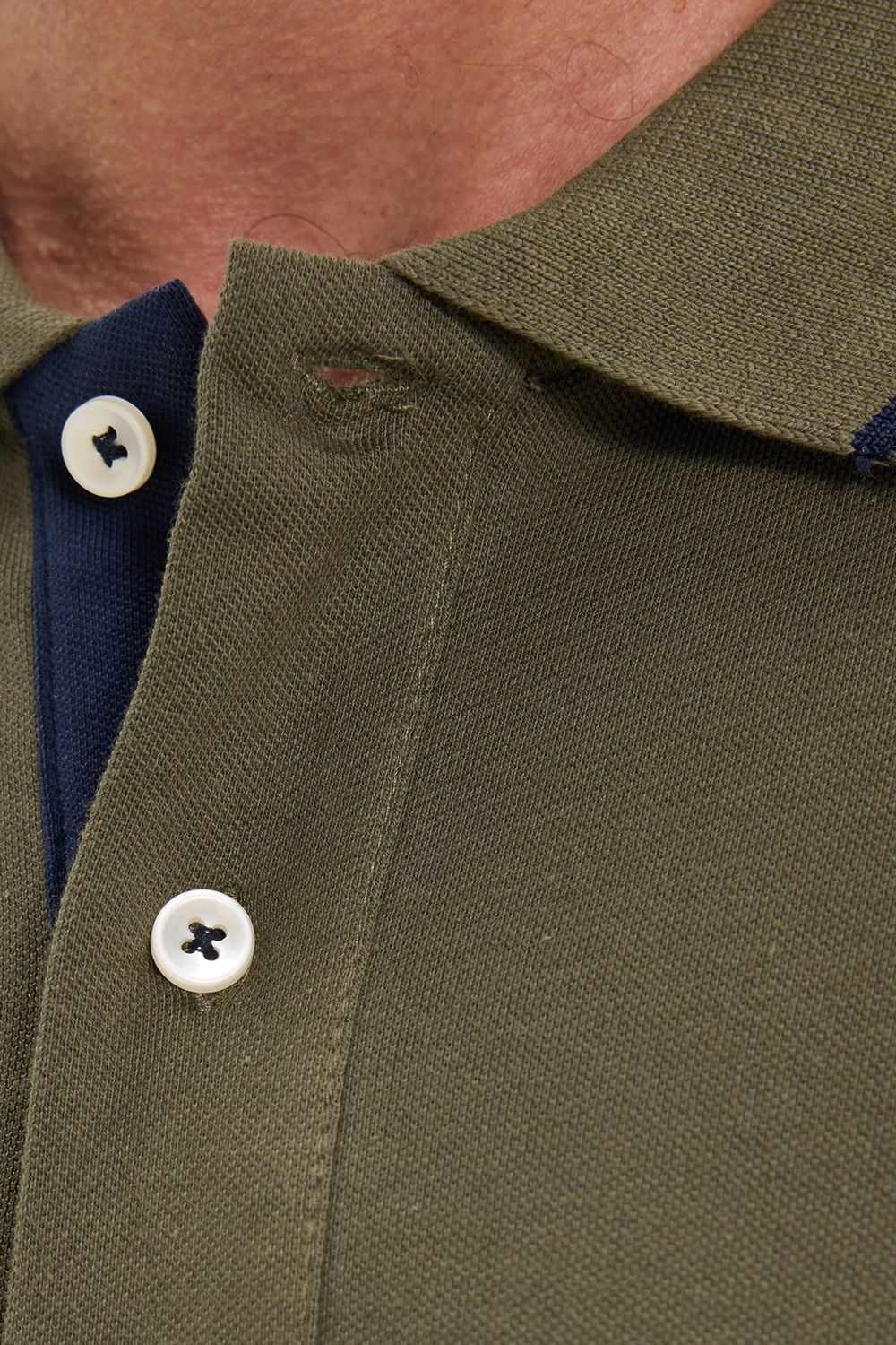 Erkek Slim Fit Dar Kesim %100 Pamuk Yumuşak Dokulu Serin Tutan Kumaş Düz Pike Haki Polo Yaka Tişört