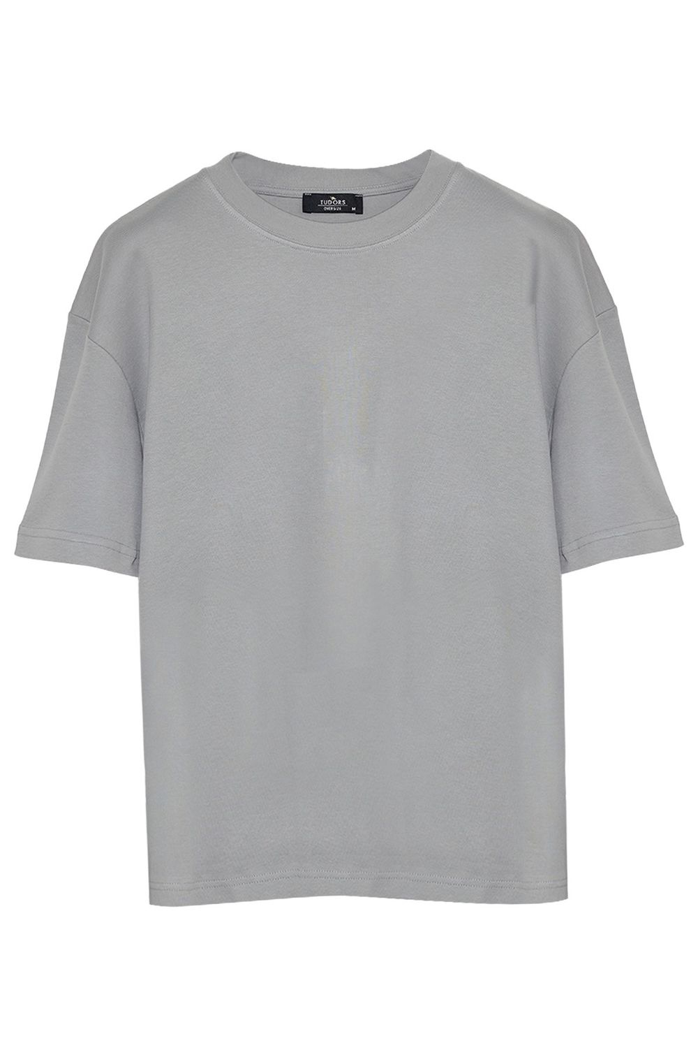 THREE PIECES OVERSIZE SHORT SLV PLAIN CREW NECK T-SHIRT