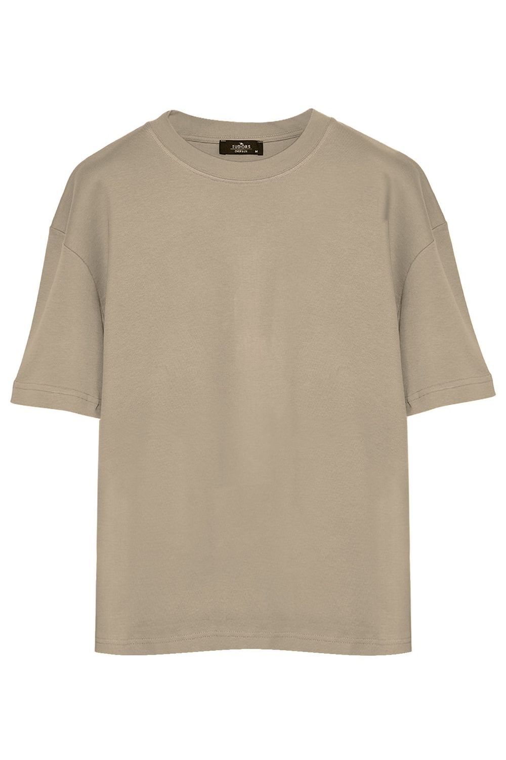 THREE PIECES OVERSIZE SHORT SLV PLAIN CREW NECK T-SHIRT
