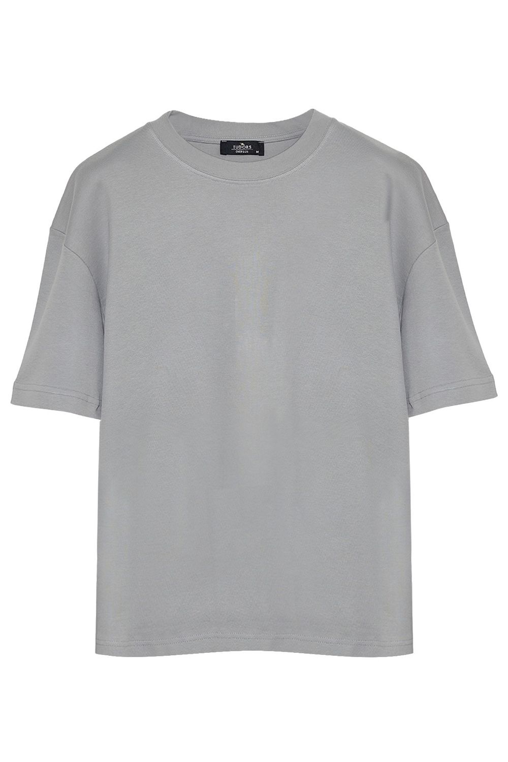 THREE PIECES OVERSIZE SHORT SLV PLAIN CREW NECK T-SHIRT
