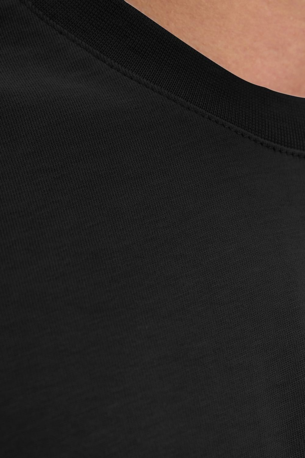 Erkek Boxy Fit Bol Kesim %100 Pamuk Bisiklet Yaka Siyah Tişört