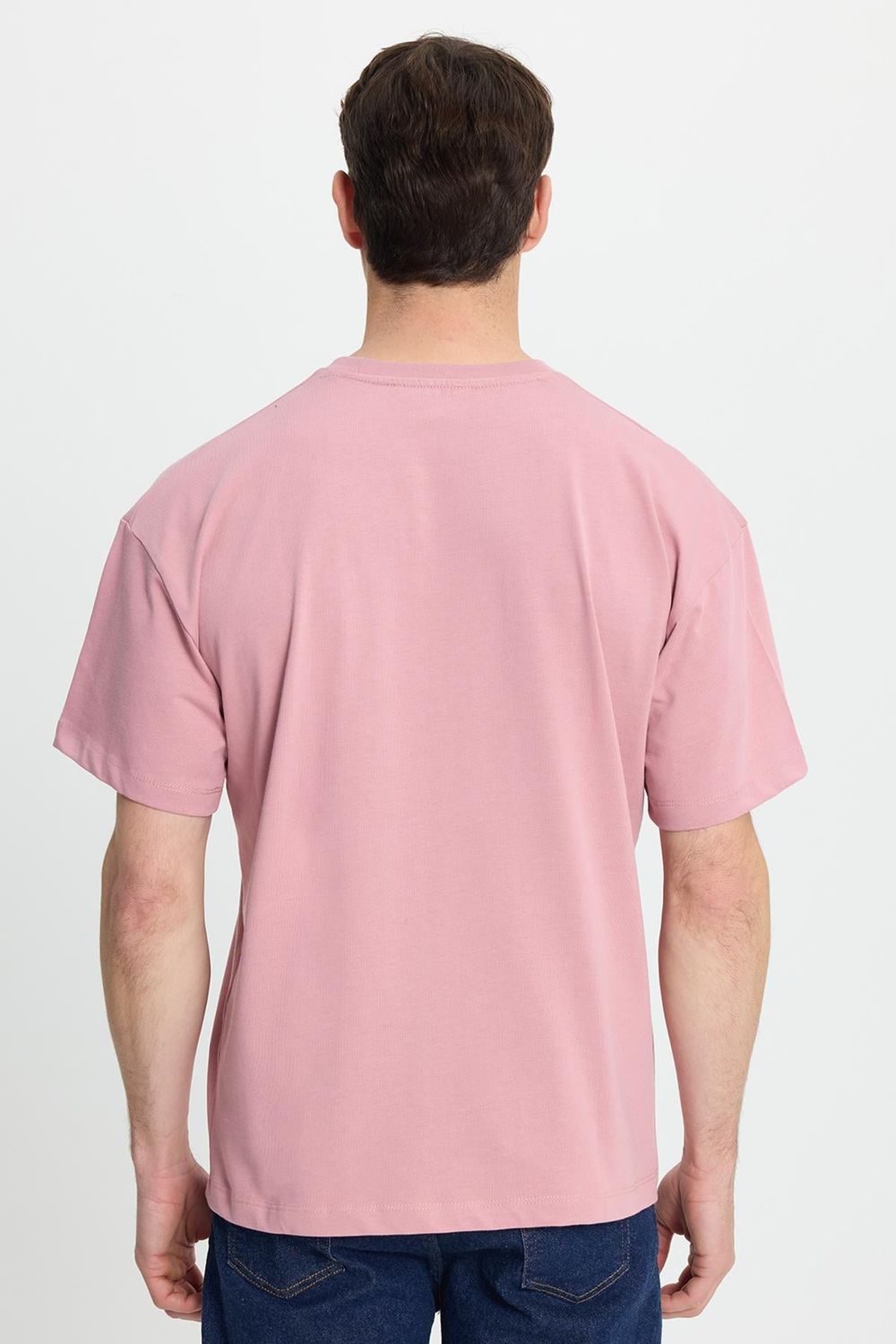 BOXY FIT SHORT SLV PLAIN CREW NECK T-SHIRT