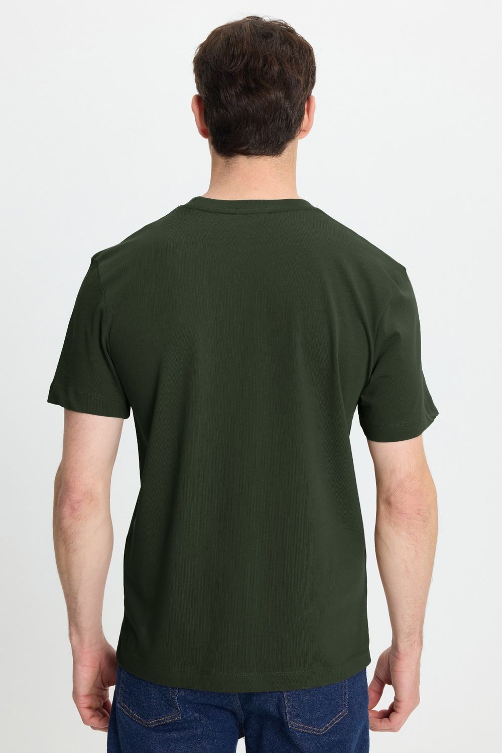 REGULAR FIT SHORT SLV PLAIN CREW NECK T-SHIRT