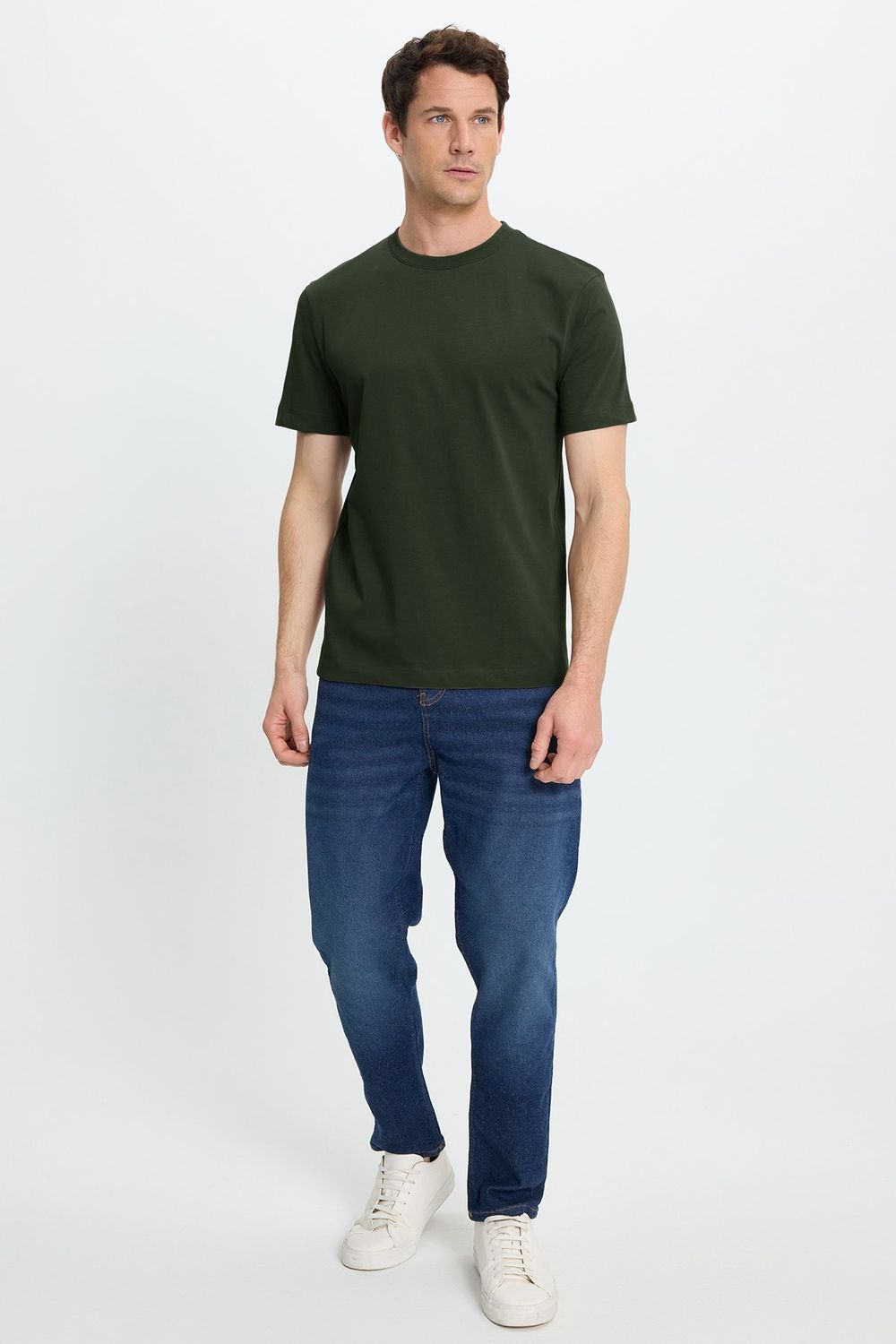REGULAR FIT SHORT SLV PLAIN CREW NECK T-SHIRT