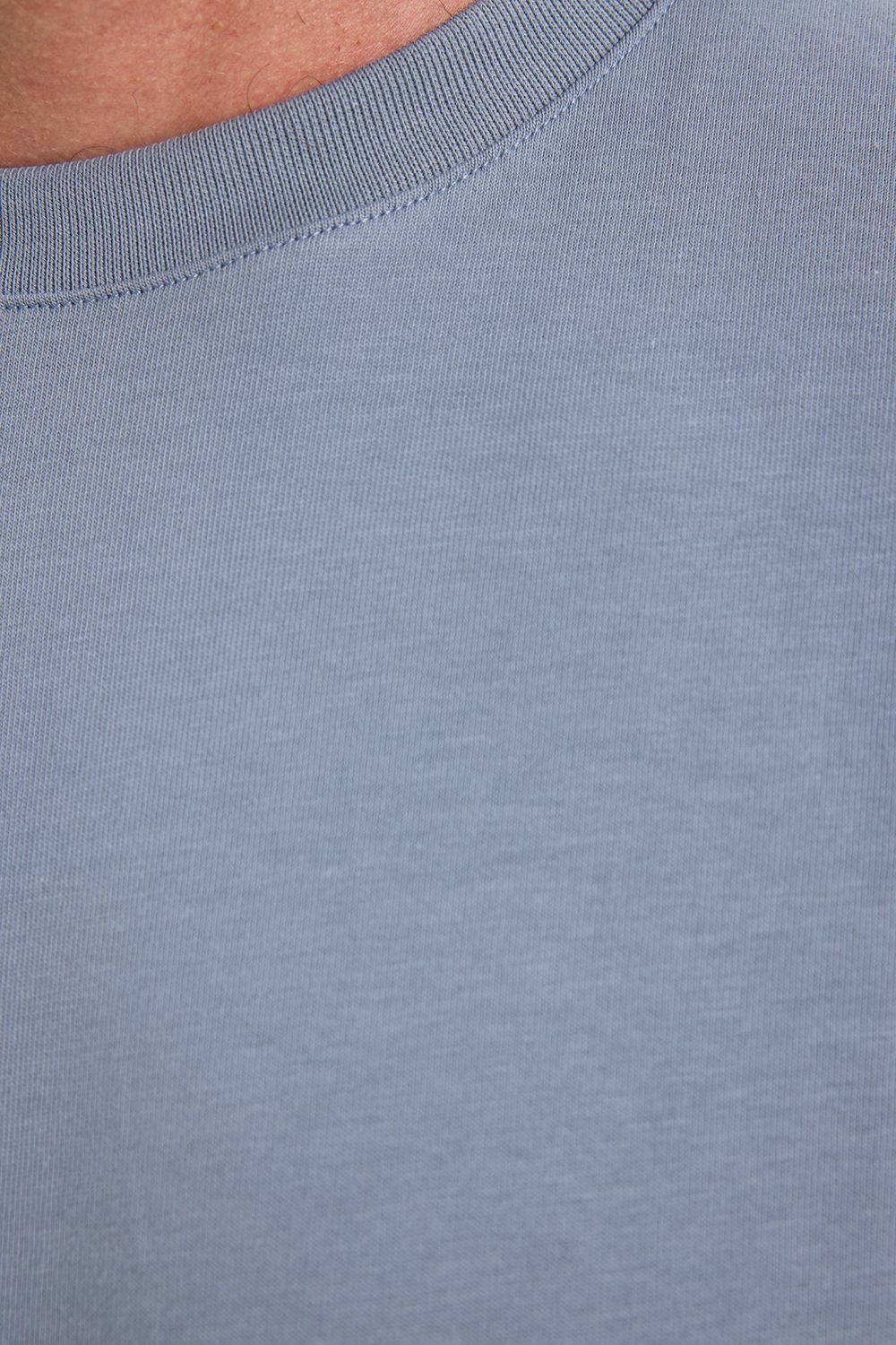 Unisex Regular Fit Rahat Kesim %100 Pamuk Bisiklet Yaka Gri Tişört