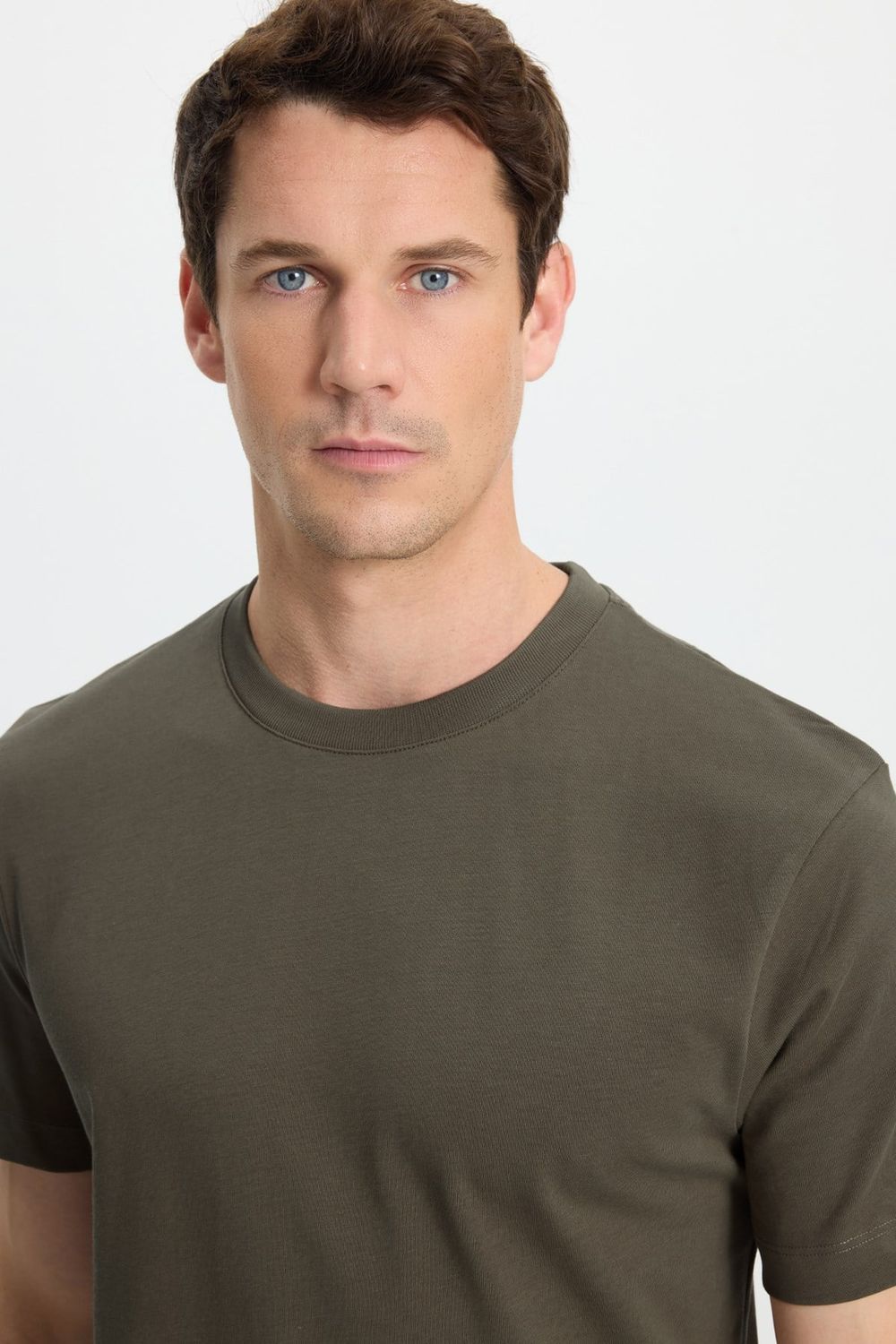 REGULAR FIT SHORT SLV PLAIN CREW NECK T-SHIRT