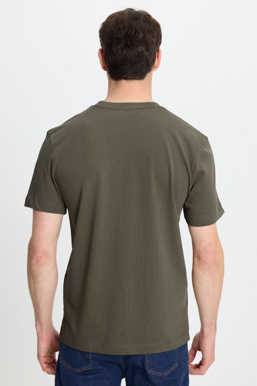 REGULAR FIT SHORT SLV PLAIN CREW NECK T-SHIRT