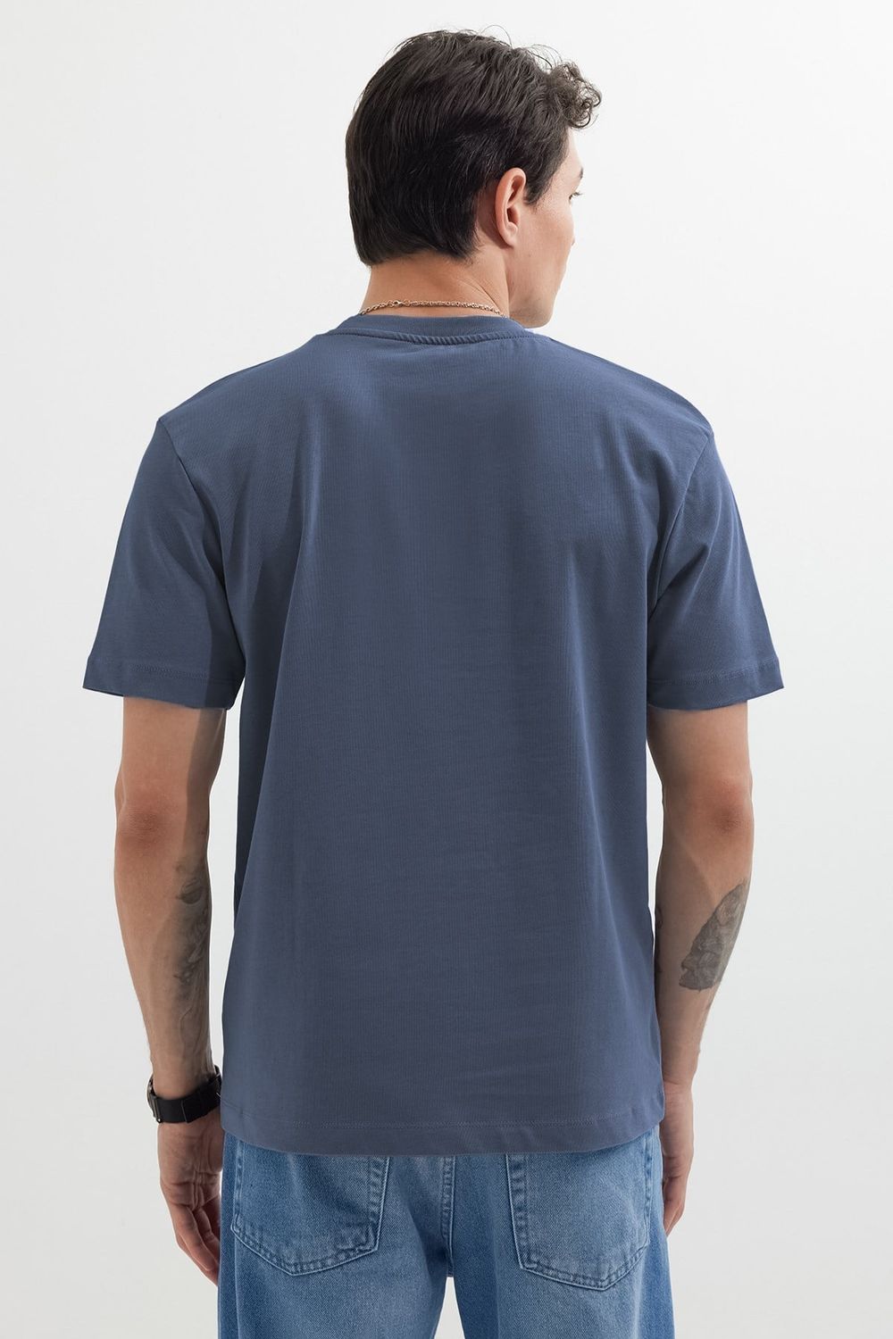 REGULAR FIT SHORT SLV PLAIN CREW NECK T-SHIRT
