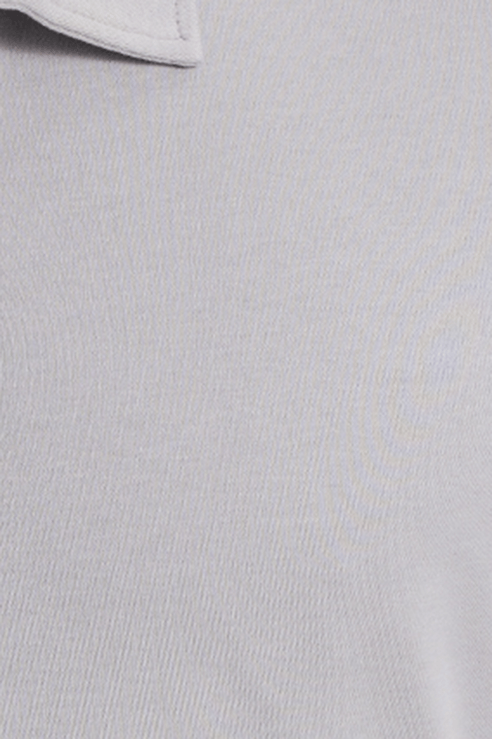 Erkek Relax Fit Rahat Kesim %100 Pamuk Yarım Fermuarlı Polo Yaka İnterlok Gri Sweatshirt