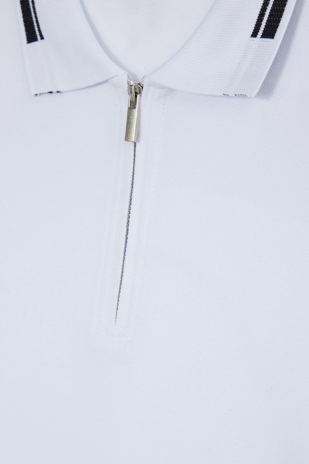 SLIM FIT T-SHIRT PIQUE ZIPPER COLLAR DIDA  TİŞÖRT