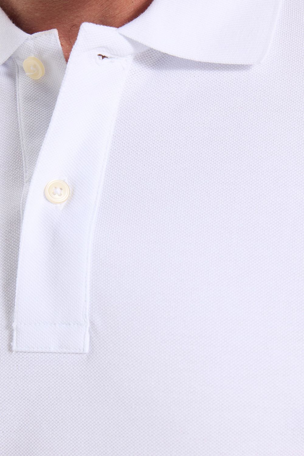 Erkek Slim Fit Dar Kesim Premium Seri %100 Pamuk Yumuşak Dokulu Merserize Beyaz Polo Yaka Tişört 