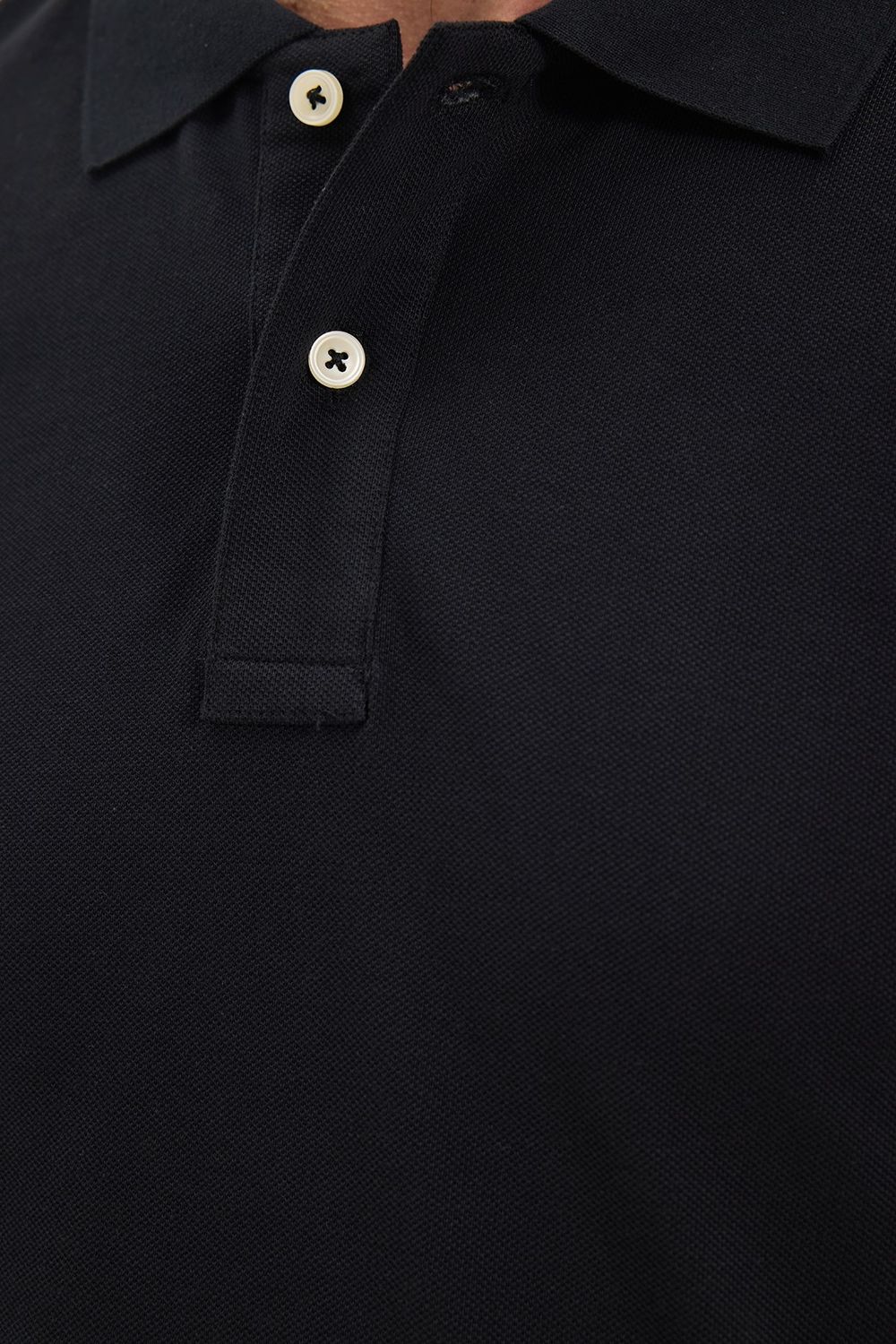 Erkek Slim Fit Dar Kesim Premium Seri %100 Pamuk Yumuşak Dokulu Merserize Siyah Polo Yaka Tişört