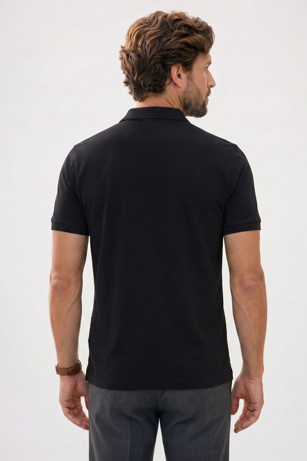 SLIM FIT PLAIN PIQUE T-SHIRT EGY 26  TİŞÖRT