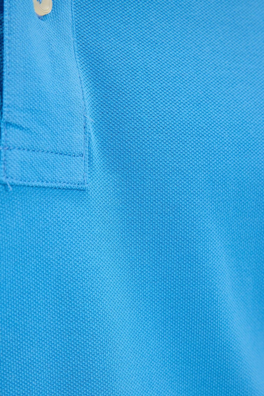 Erkek Slim Fit Dar Kesim Premium Seri %100 Pamuk Yumuşak Dokulu Merserize Mavi Polo Yaka Tişört 