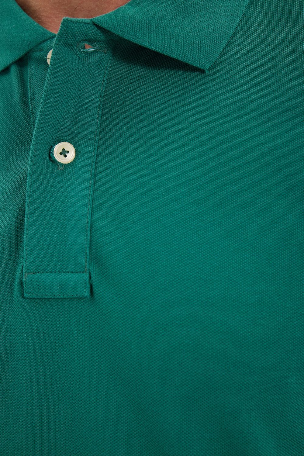 Erkek Slim Fit Dar Kesim Premium Seri %100 Pamuk Yumuşak Dokulu Merserize Yeşil Polo Yaka Tişört 