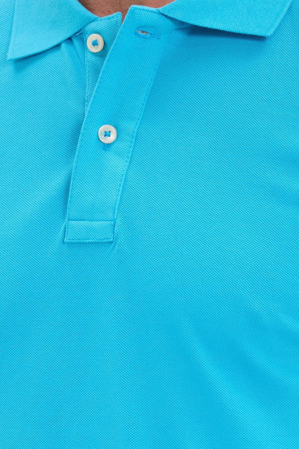 Erkek Slim Fit Dar Kesim Premium Seri %100 Pamuk Yumuşak Dokulu Merserize Mavi Polo Yaka Tişört 