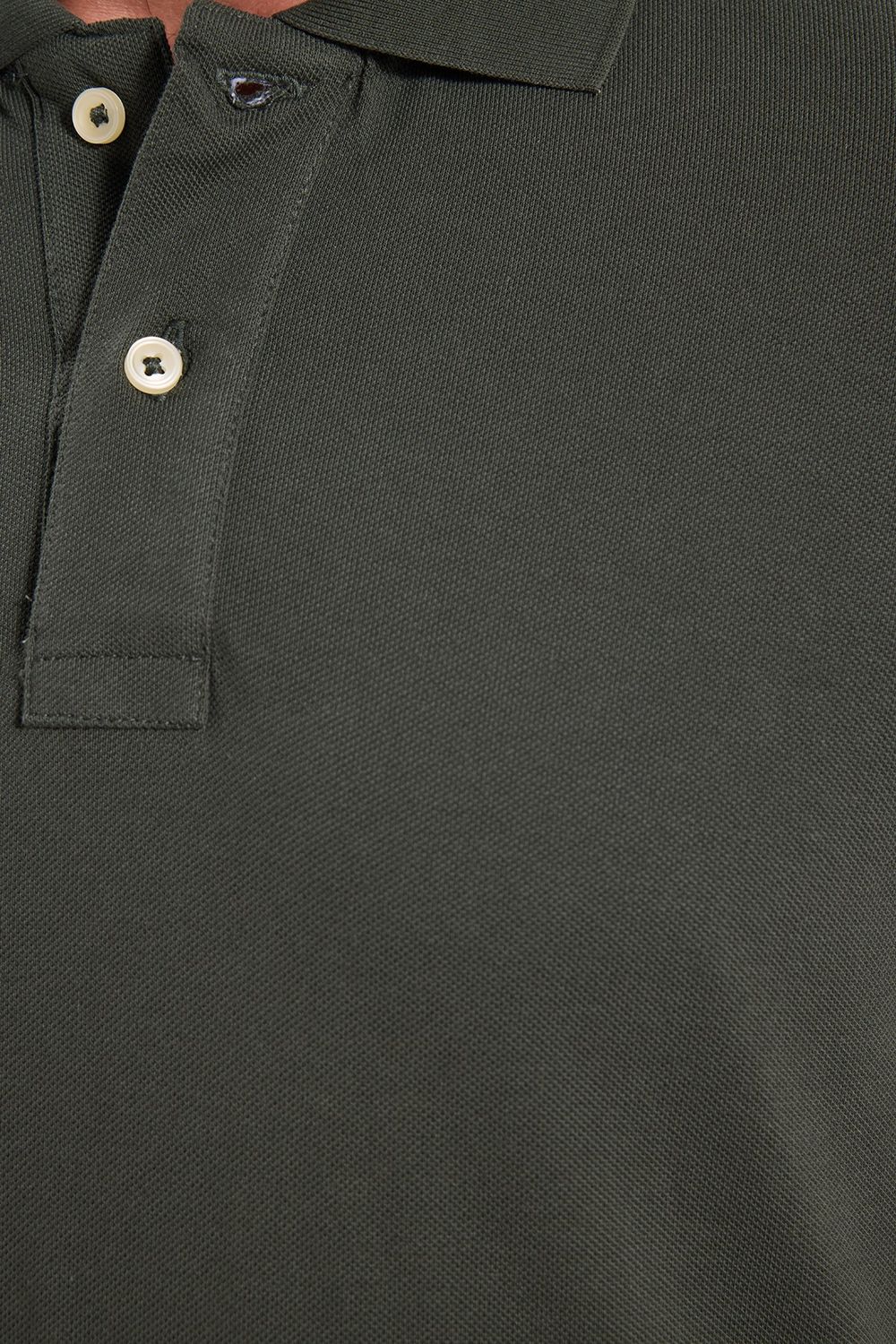 Erkek Slim Fit Dar Kesim Premium Seri %100 Pamuk Yumuşak Dokulu Merserize Yeşil Polo Yaka Tişört 