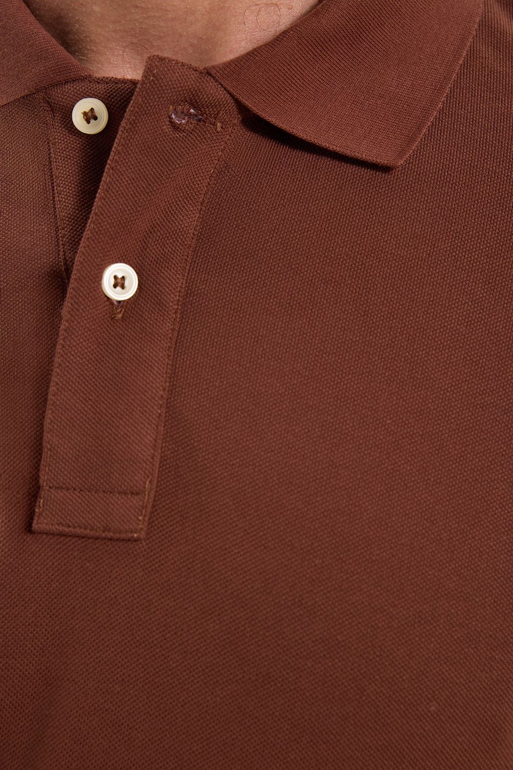 Erkek Slim Fit Dar Kesim Premium Seri %100 Pamuk Yumuşak Dokulu Merserize Kahverengi Polo Yaka Tişört 
