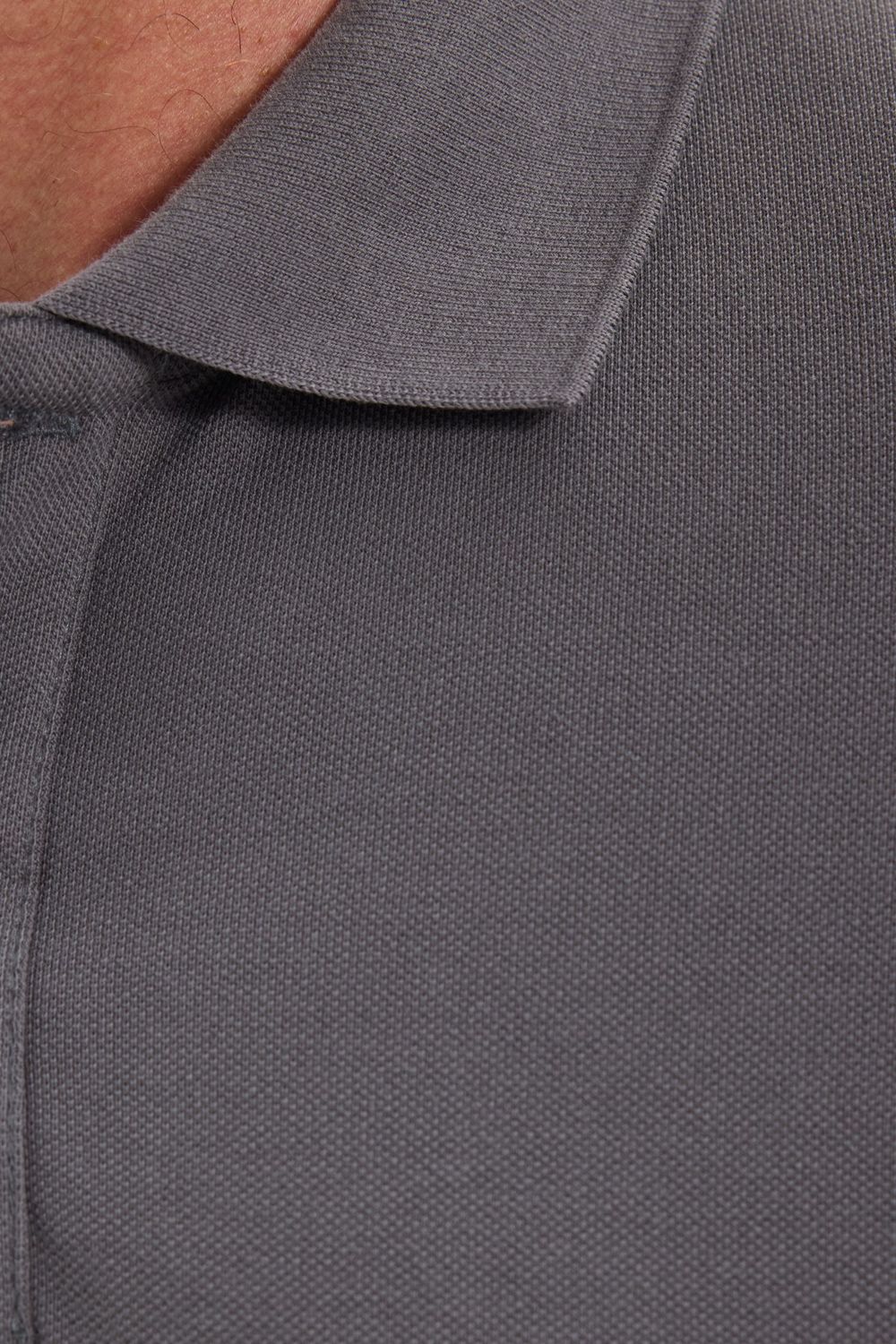 Erkek Slim Fit Dar Kesim Premium Seri %100 Pamuk Yumuşak Dokulu Merserize Gri Polo Yaka Tişört 