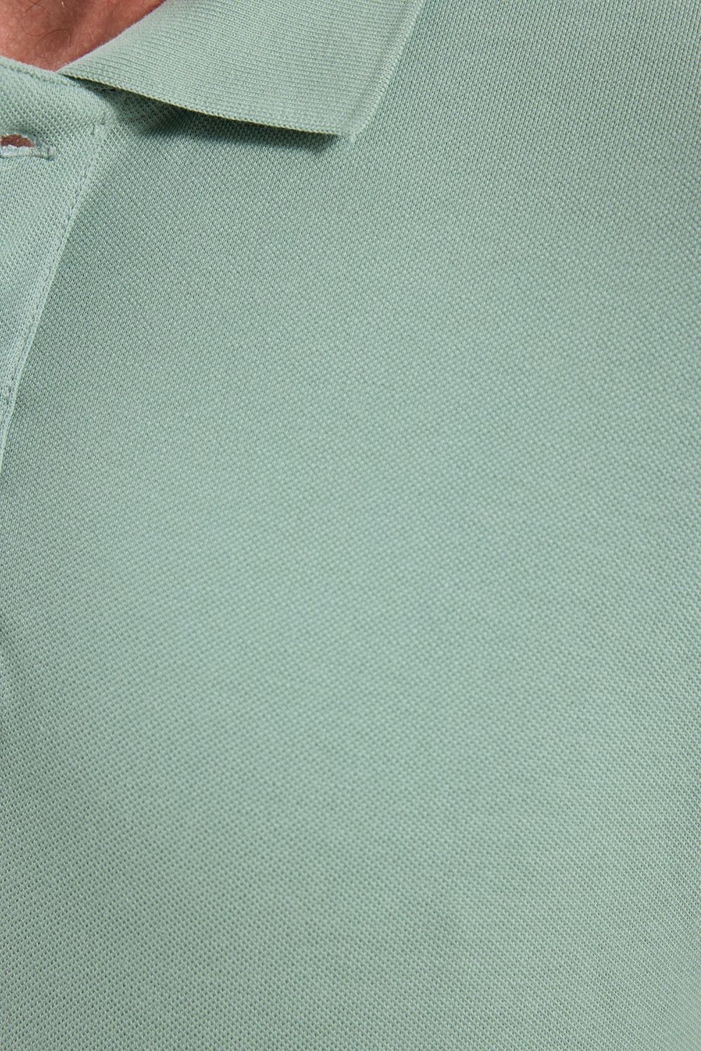 Erkek Slim Fit Dar Kesim Premium Seri %100 Pamuk Yumuşak Dokulu Merserize Yeşil Polo Yaka Tişört 