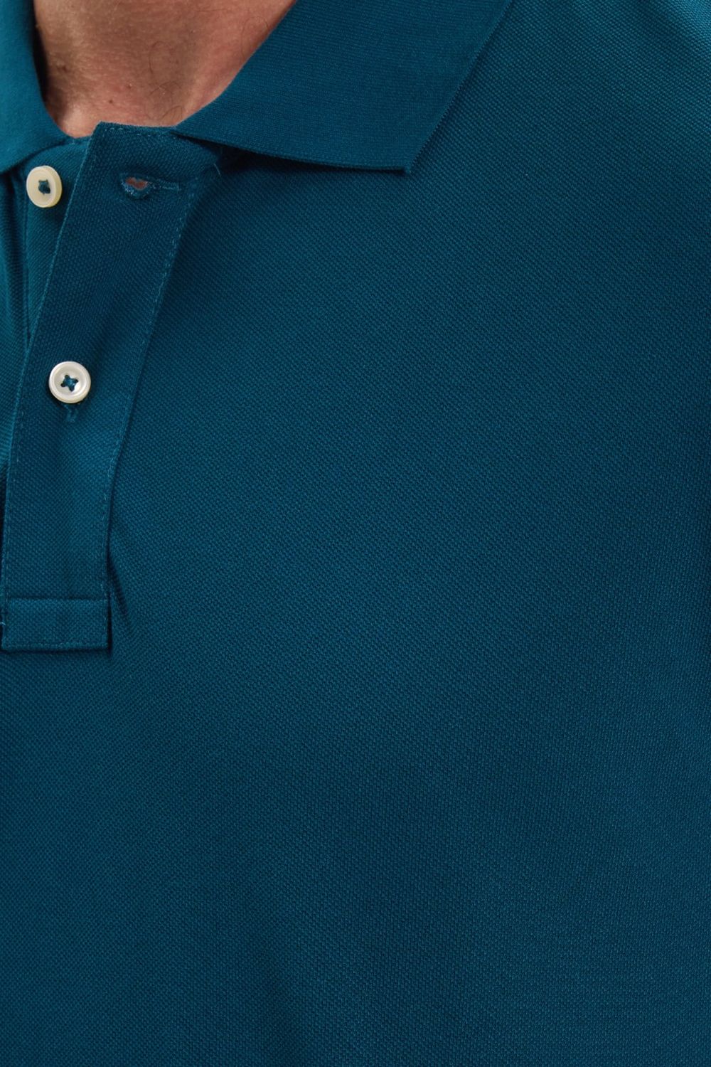 Erkek Slim Fit Dar Kesim Premium Seri %100 Pamuk Yumuşak Dokulu Merserize Petrol Polo Yaka Tişört 
