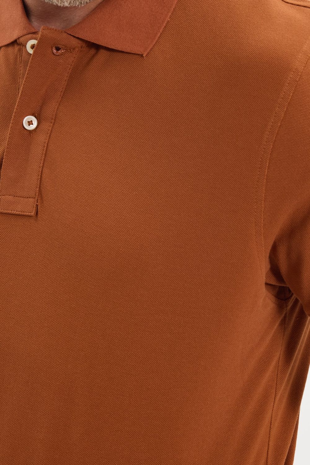 Erkek Slim Fit Dar Kesim Premium Seri %100 Pamuk Yumuşak Dokulu Merserize Kahverengi Polo Yaka Tişört 