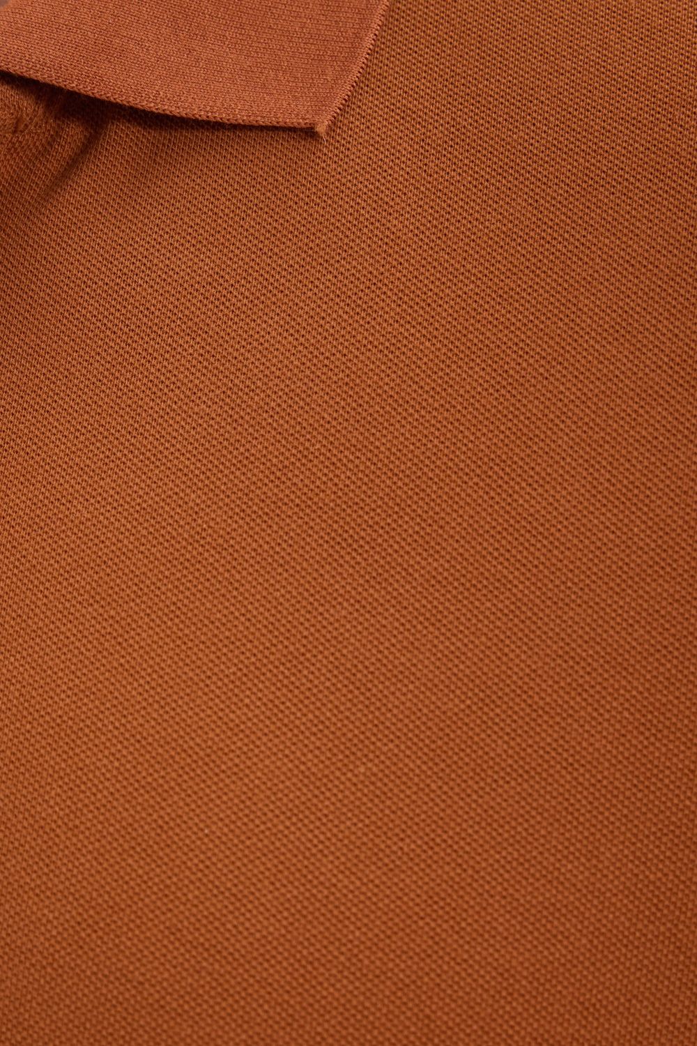 Erkek Slim Fit Dar Kesim Premium Seri %100 Pamuk Yumuşak Dokulu Merserize Kahverengi Polo Yaka Tişört 