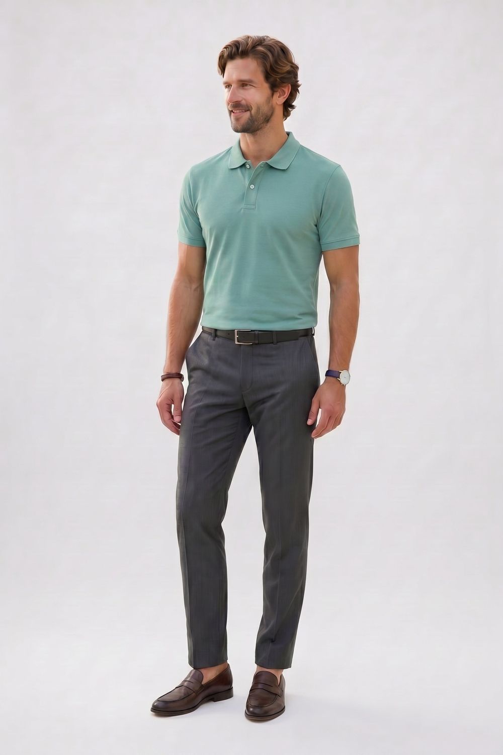 SLIM FIT PLAIN PIQUE T-SHIRT EGY 26  TİŞÖRT
