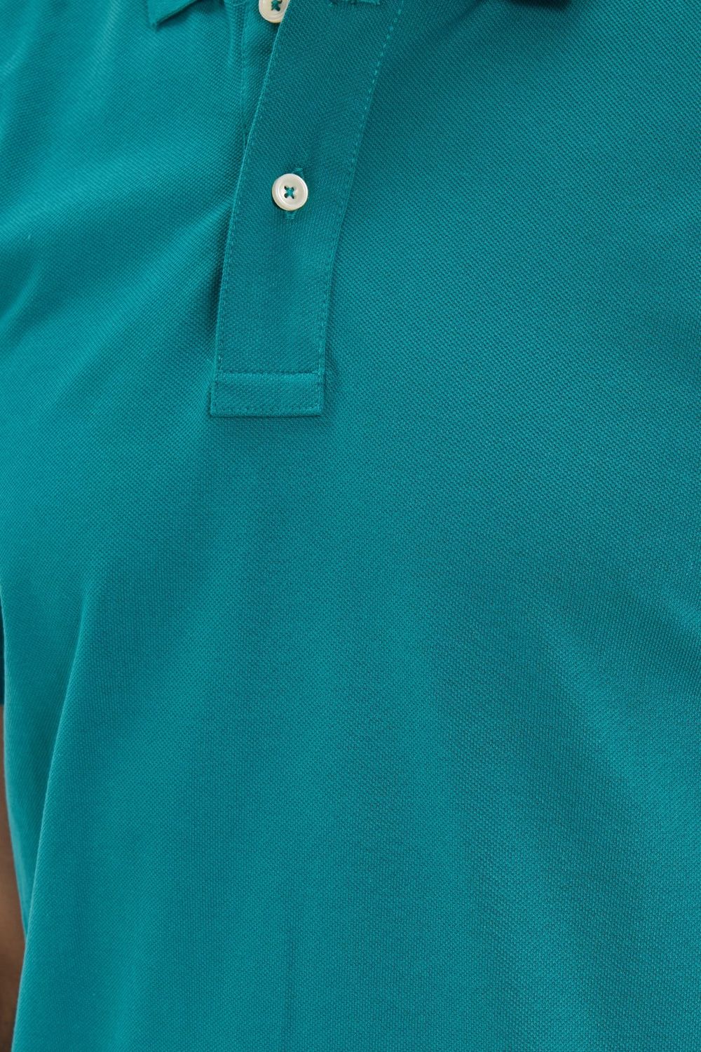 Erkek Slim Fit Dar Kesim Premium Seri %100 Pamuk Yumuşak Dokulu Merserize Yeşil Polo Yaka Tişört 