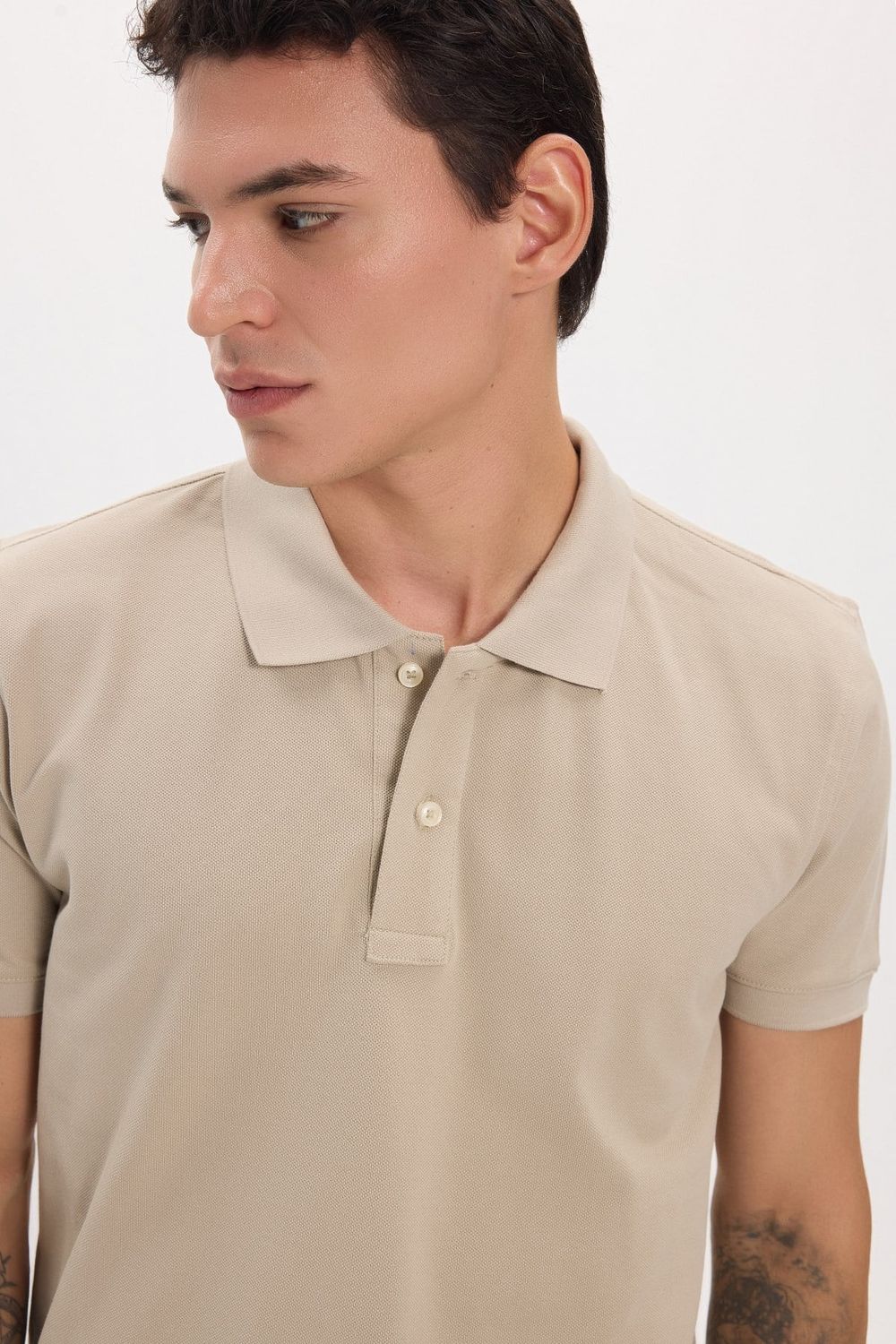 Erkek Slim Fit Dar Kesim Premium Seri %100 Pamuk Yumuşak Dokulu Merserize Taş Polo Yaka Tişört 