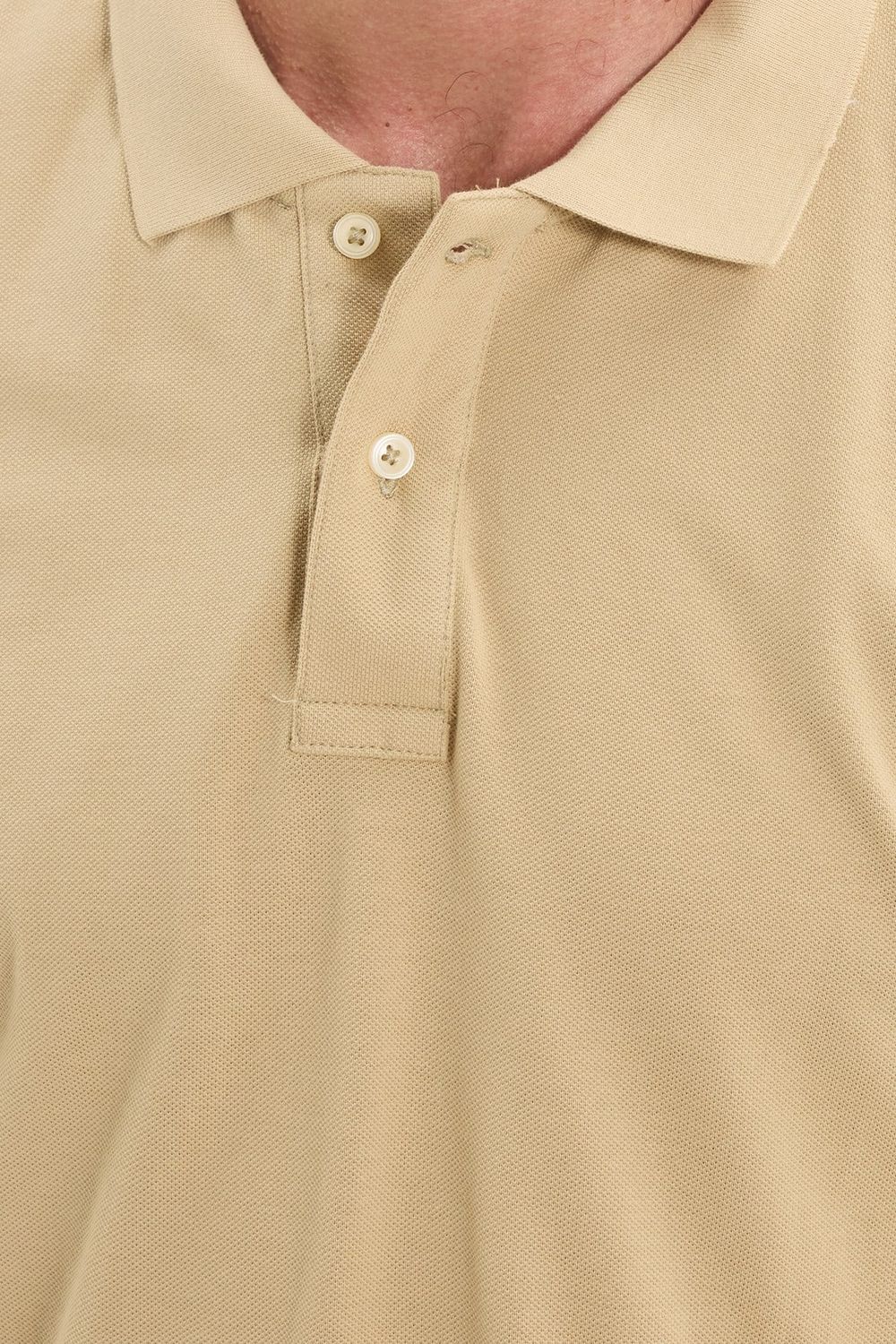 Erkek Slim Fit Dar Kesim Premium Seri %100 Pamuk Yumuşak Dokulu Merserize Bej Polo Yaka Tişört 