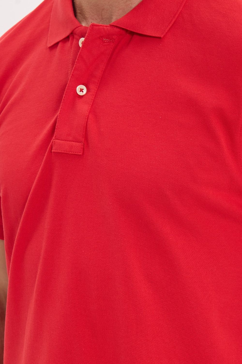 Erkek Slim Fit Dar Kesim Premium Seri %100 Pamuk Yumuşak Dokulu Merserize Kırmızı Polo Yaka Tişört 