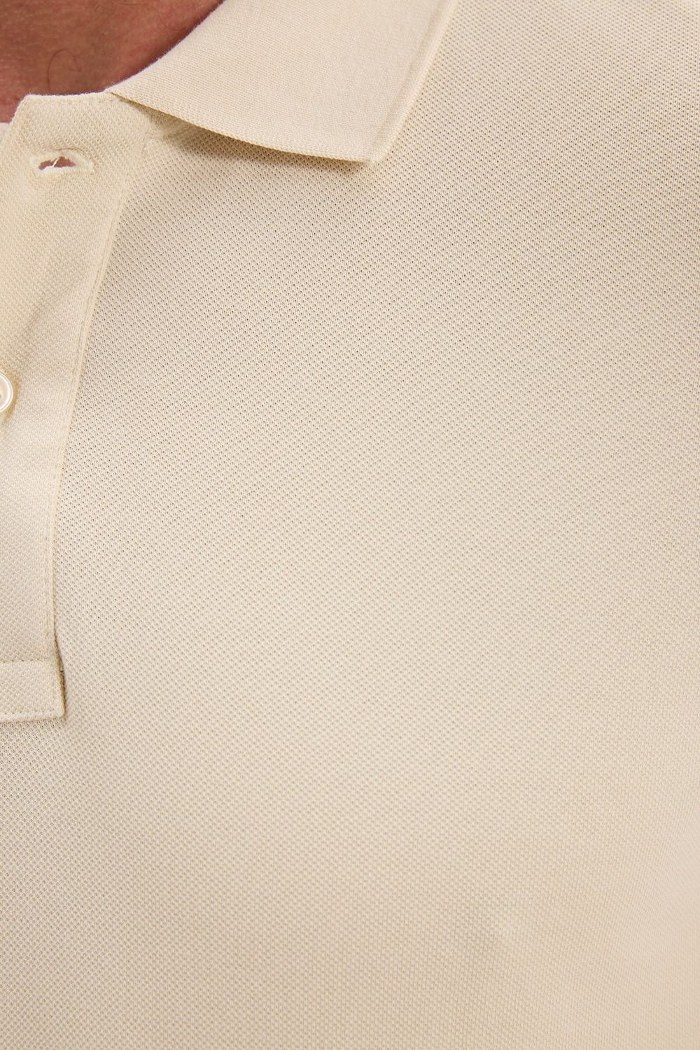 Erkek Slim Fit Dar Kesim Premium Seri %100 Pamuk Yumuşak Dokulu Merserize Bej Polo Yaka Tişört 
