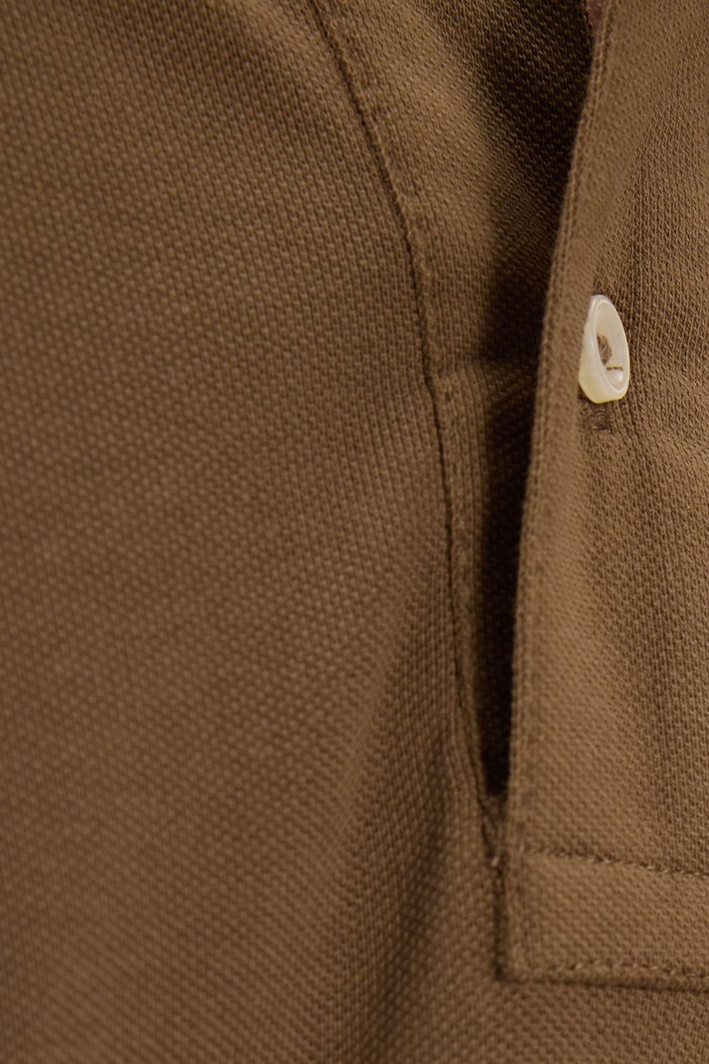 Erkek Slim Fit Dar Kesim Premium Seri %100 Pamuk Yumuşak Dokulu Merserize Kahverengi Polo Yaka Tişört 