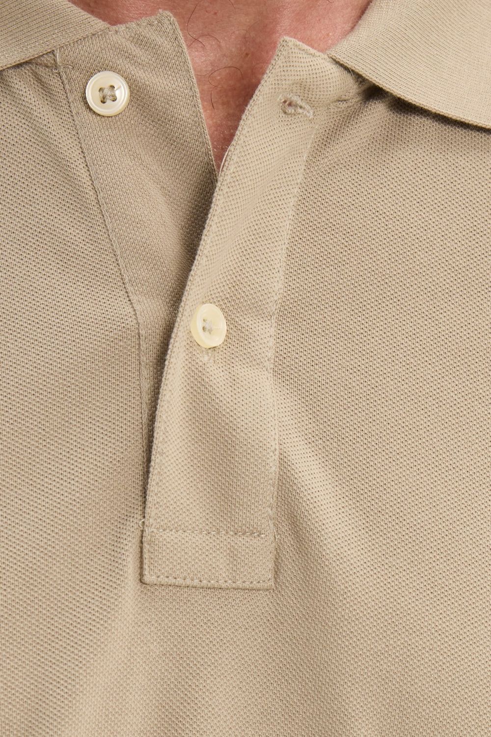 Erkek Slim Fit Dar Kesim Premium Seri %100 Pamuk Yumuşak Dokulu Merserize Bej Polo Yaka Tişört 