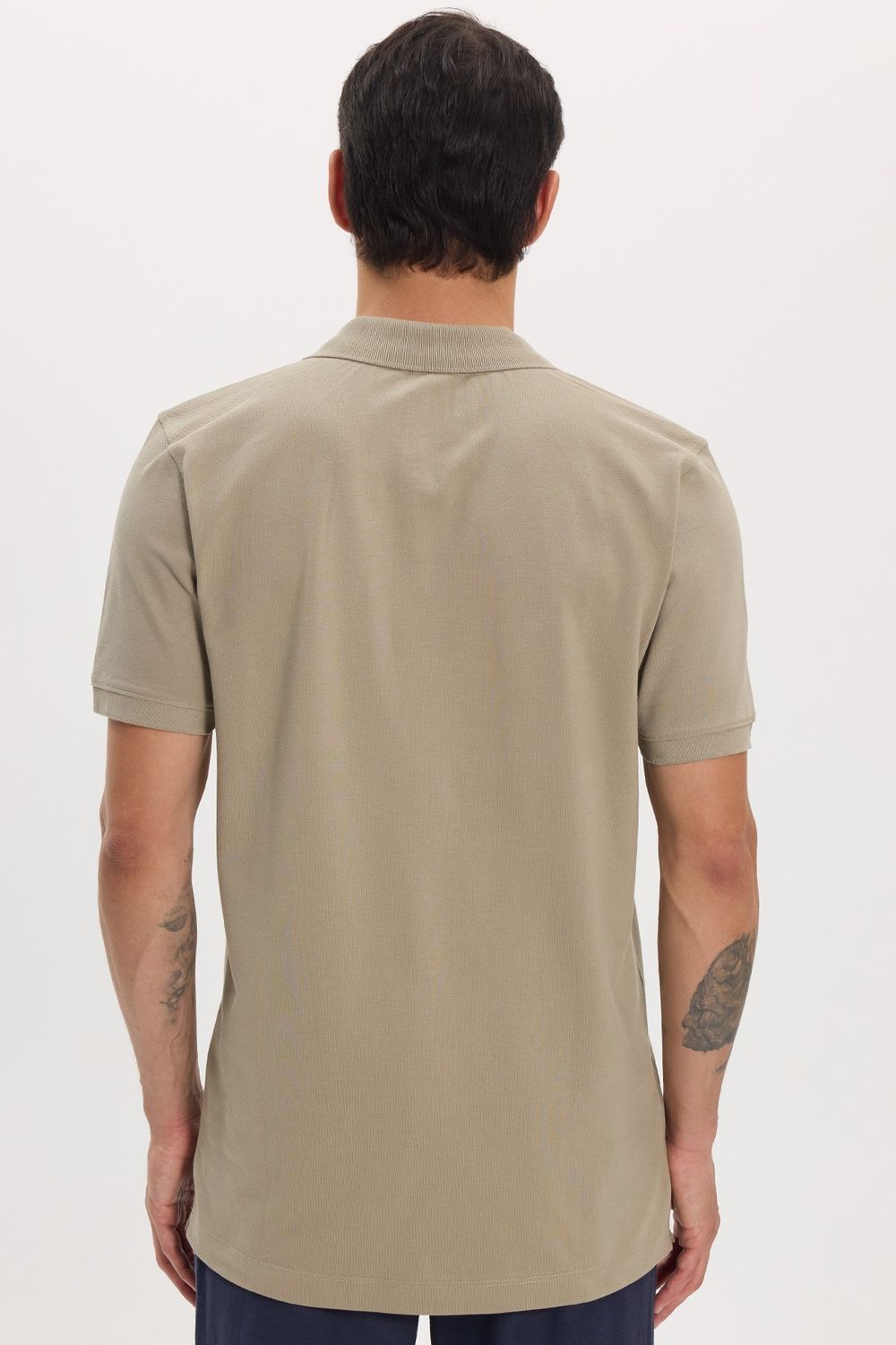 Erkek Slim Fit Dar Kesim Premium Seri %100 Pamuk Yumuşak Dokulu Merserize Kahve Polo Yaka Tişört 