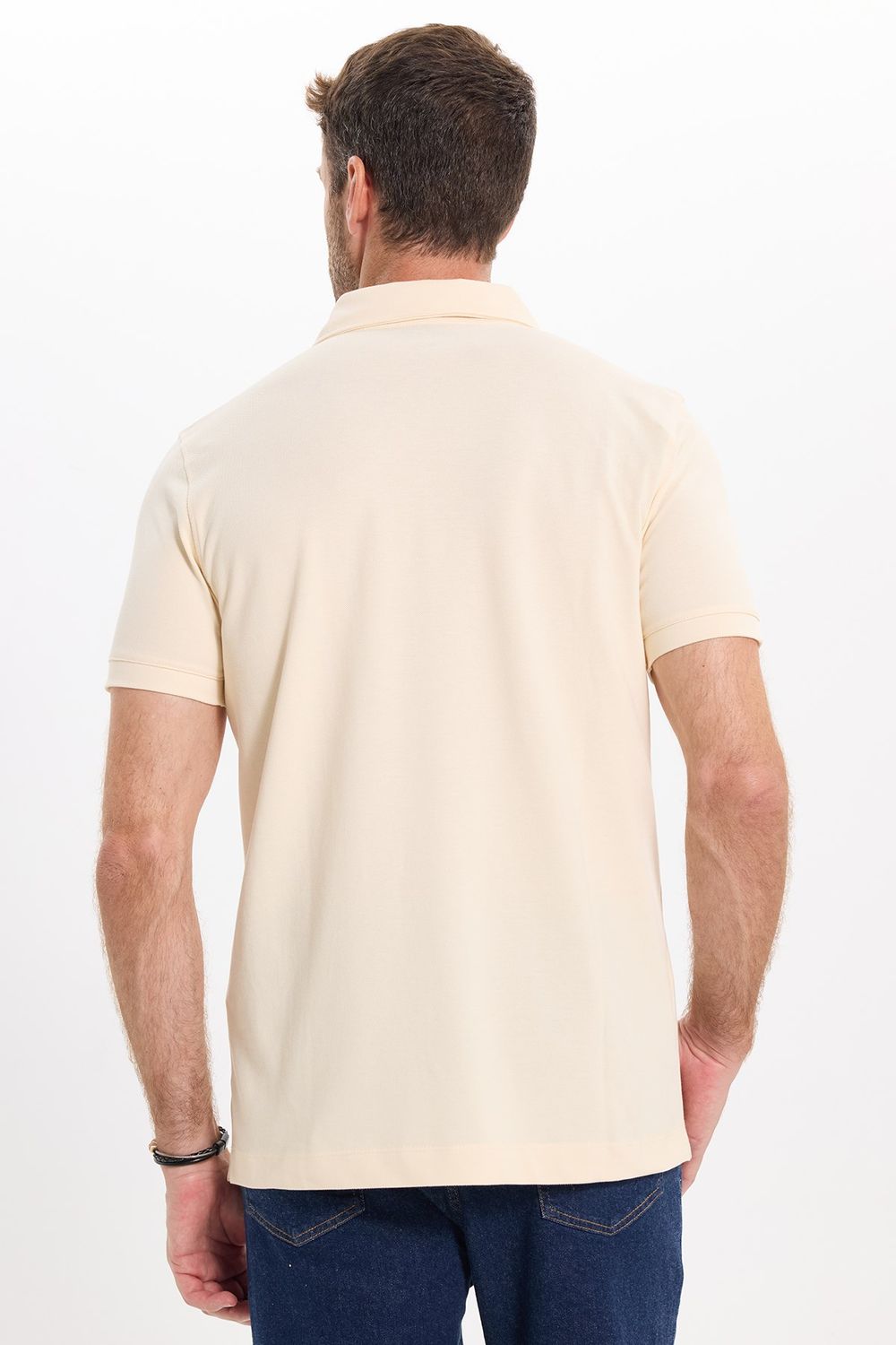 SLIM FIT PLAIN PIQUE T-SHIRT EGY 26/2  TİŞÖRT