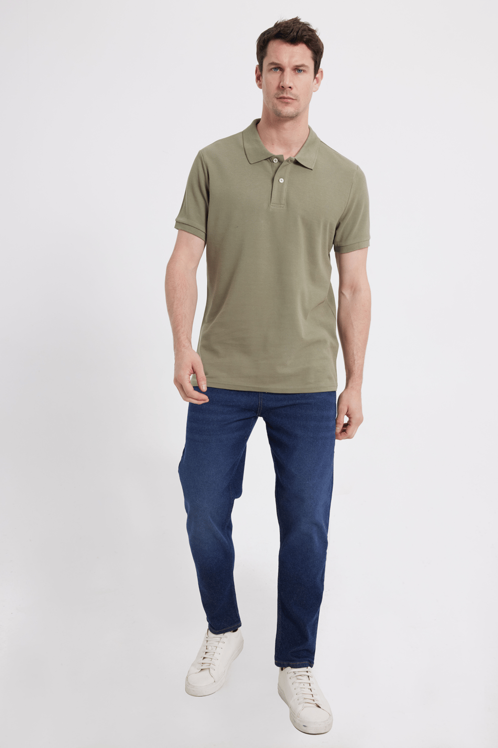 SLIM FIT PLAIN PIQUE T-SHIRT 25/26  TİŞÖRT