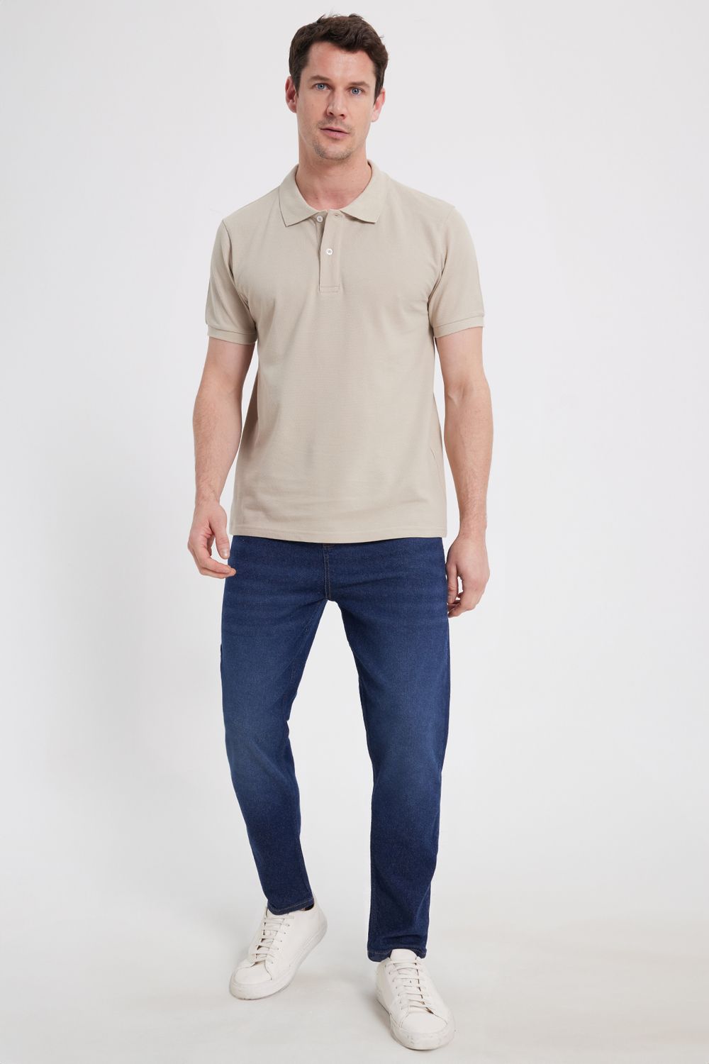 SLIM FIT PLAIN PIQUE T-SHIRT 25/26  TİŞÖRT