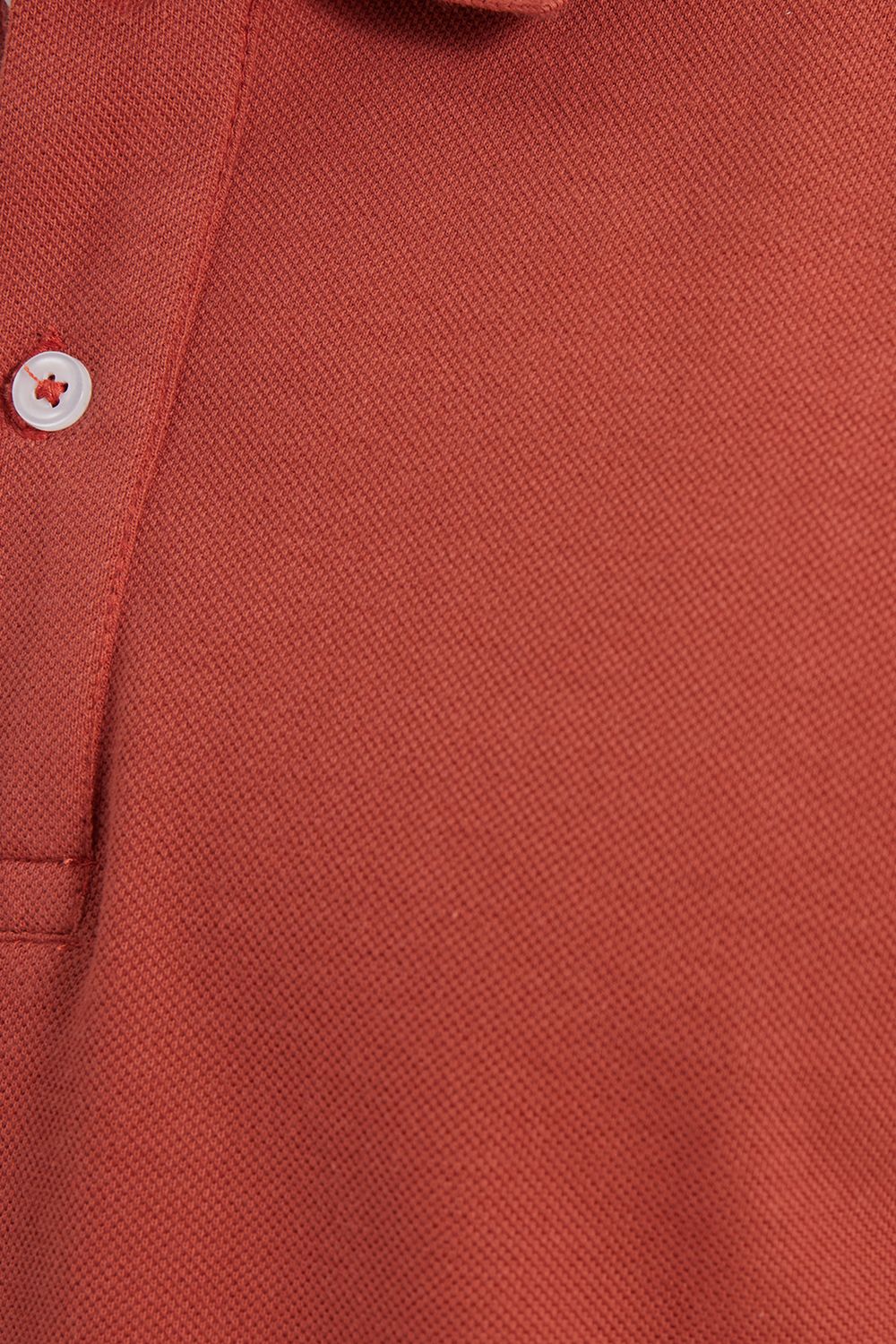 Erkek Slim Fit Dar Kesim %100 Pamuk Turuncu Polo Yaka Tişört