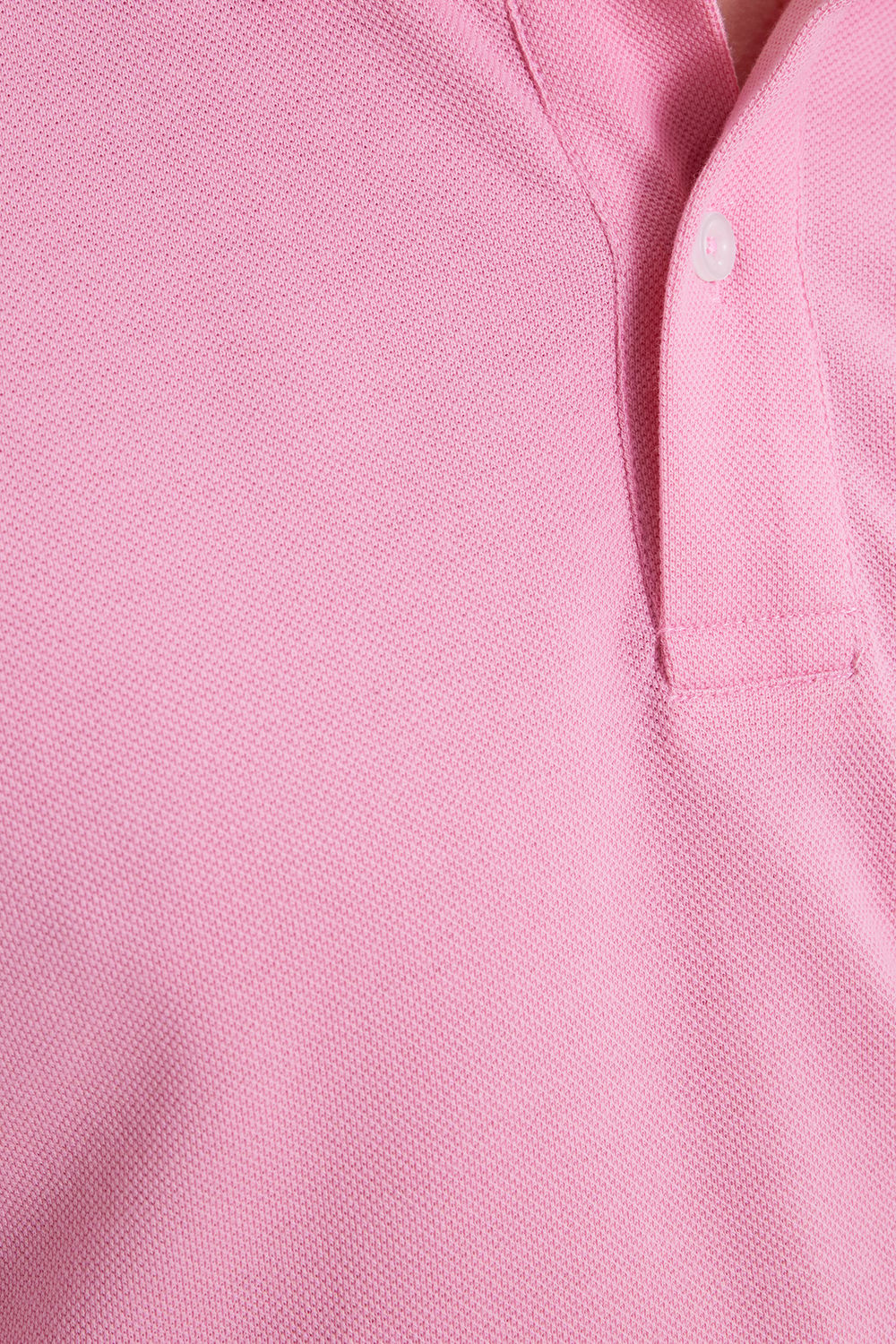 Erkek Slim Fit Dar Kesim %100 Pamuk Pembe Polo Yaka Tişört