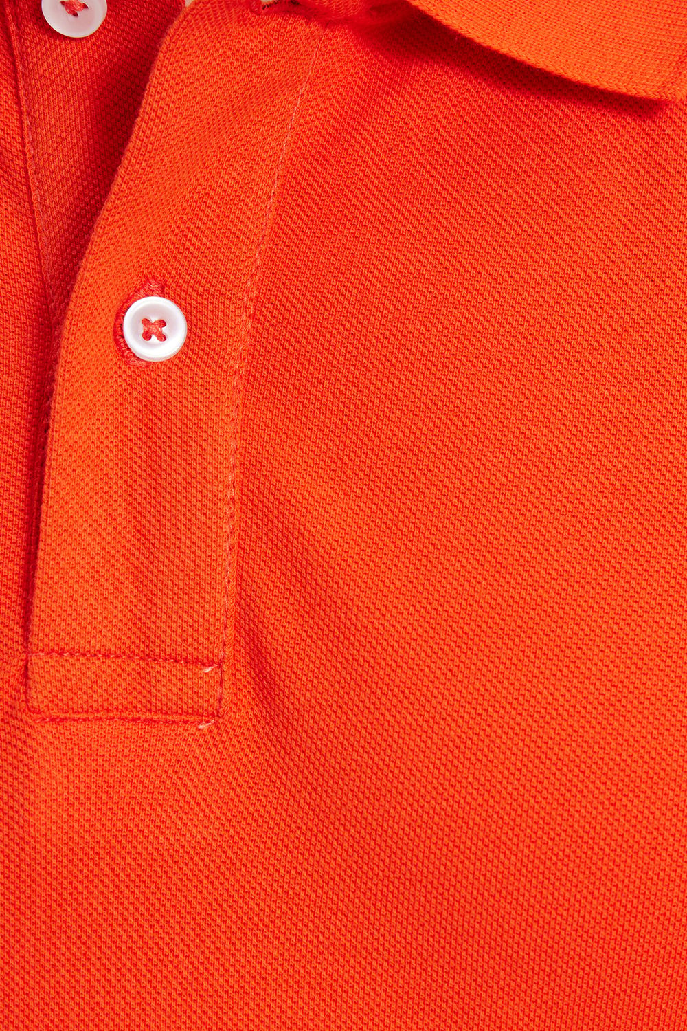 Erkek Slim Fit Dar Kesim %100 Pamuk Turuncu Polo Yaka Tişört
