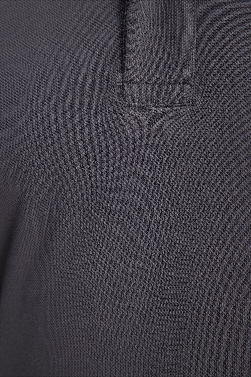 Erkek Slim Fit Dar Kesim %100 Pamuk Kısa Kollu Polo Yaka Antrasit Tişört