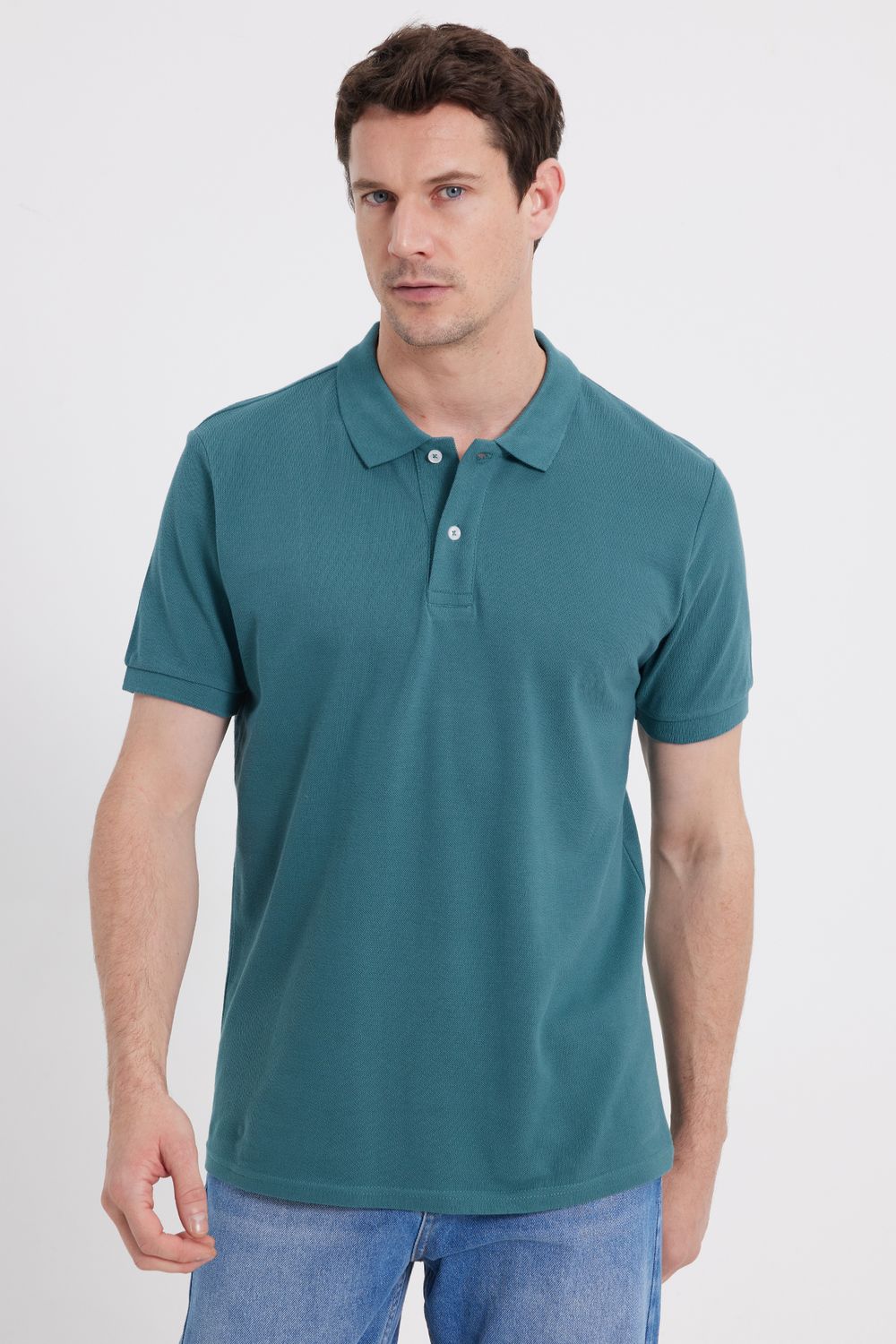 SLIM FIT PLAIN PIQUE T-SHIRT 25/26  TİŞÖRT