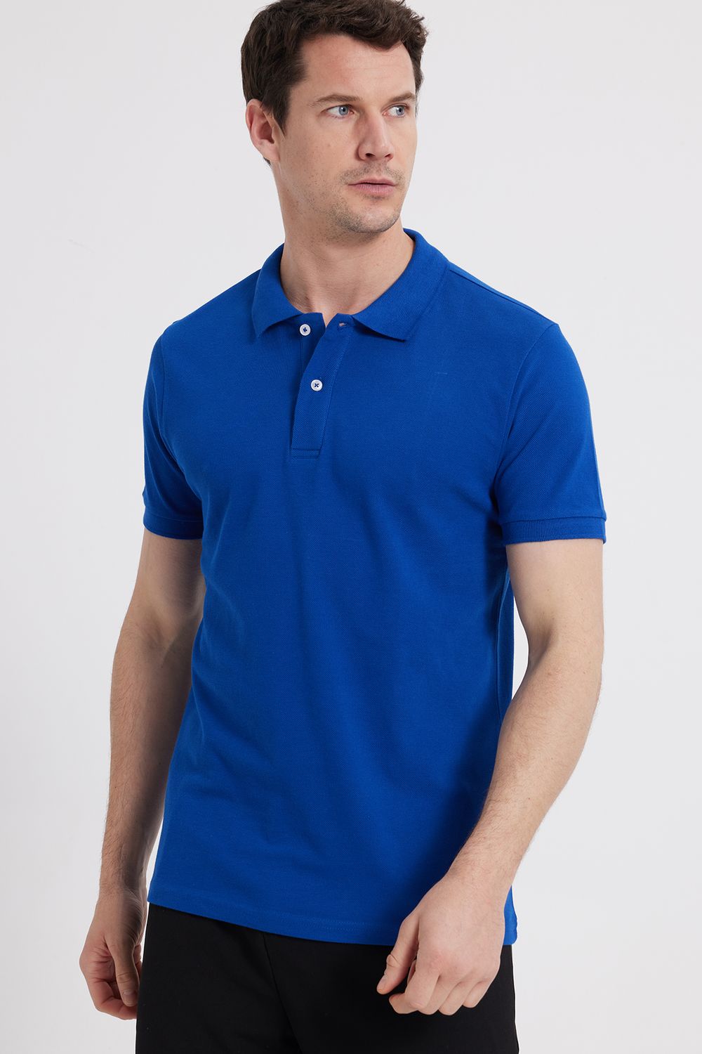 SLIM FIT PLAIN PIQUE T-SHIRT 25/26  TİŞÖRT