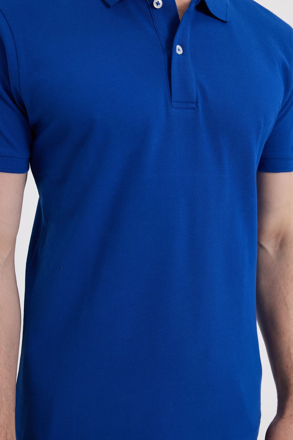 SLIM FIT PLAIN PIQUE T-SHIRT 25/26  TİŞÖRT