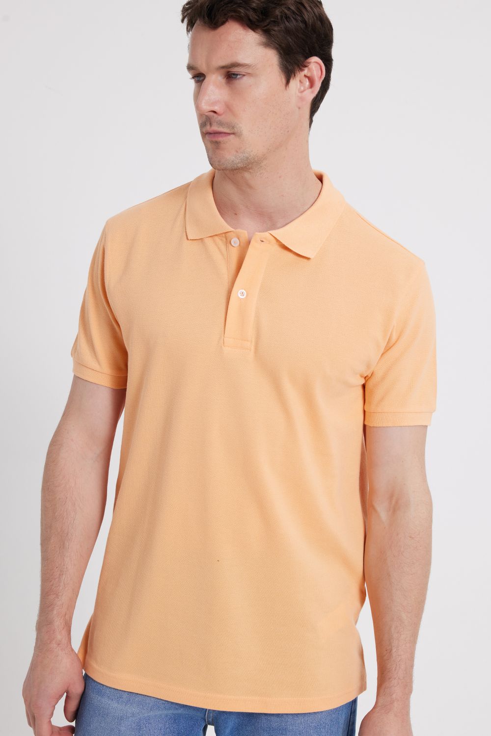 SLIM FIT PLAIN PIQUE T-SHIRT 25/26  TİŞÖRT